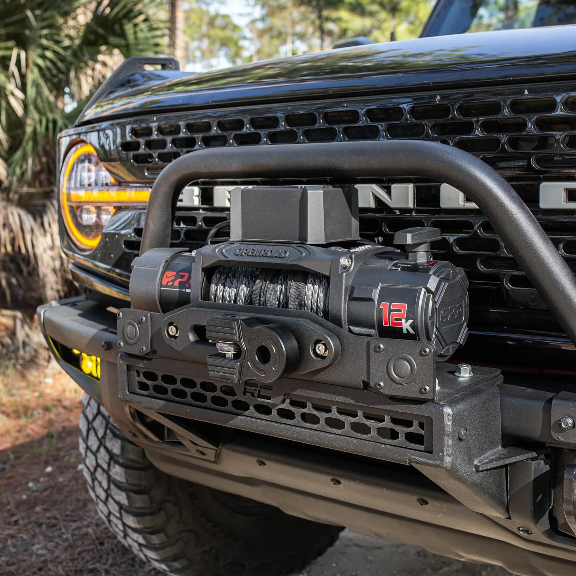 OPENROAD 12,000lbs Electric Winch with Synthetic Rope-Panther Series 3S - Image 3