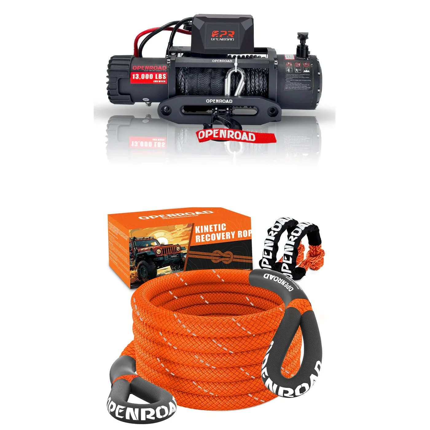 OPENROAD 13,000 lbs Winch with Synthetic Rope - Panther Series 2s - Image 24