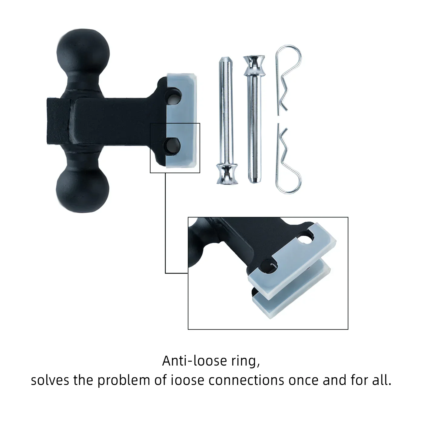 2.0" Heavy Duty  10" Adjustable Trailer Hitch - Image 9