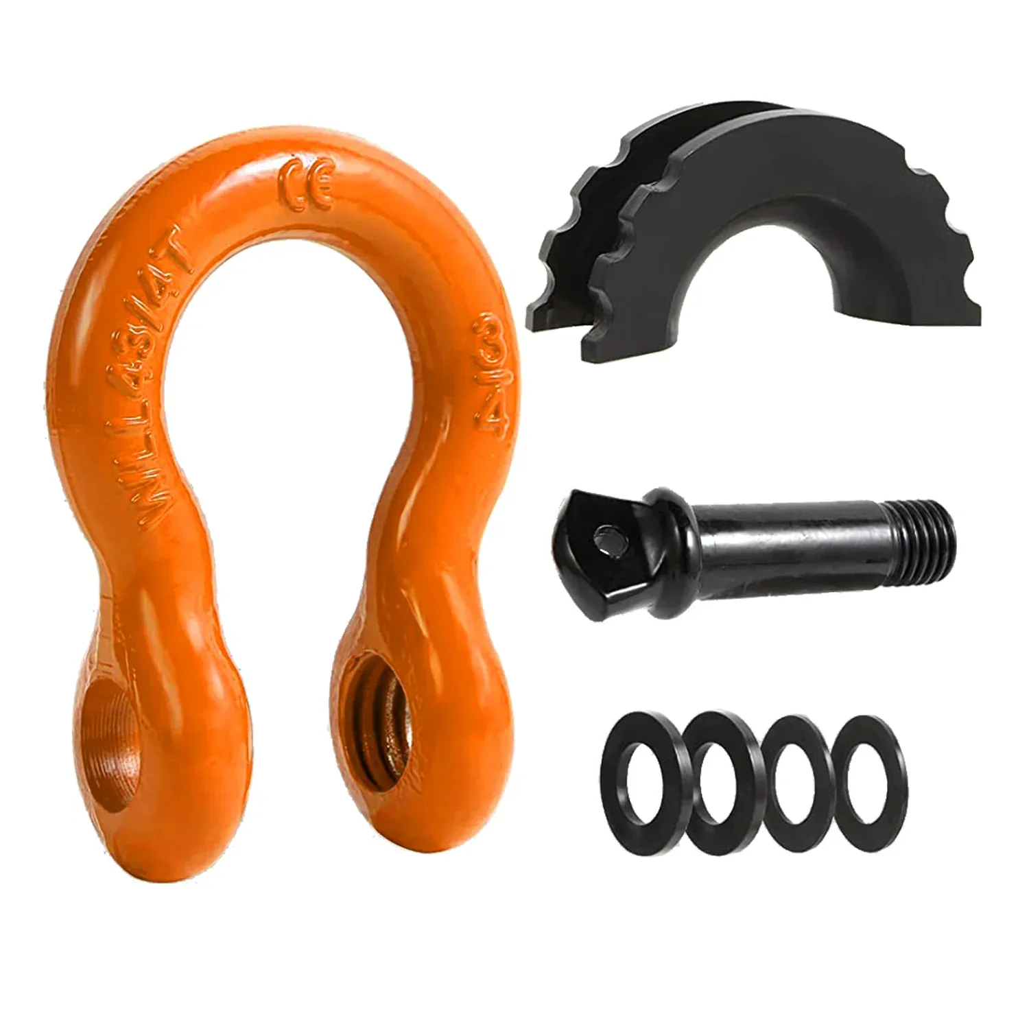 OPENROAD 3/4" D-Ring Shackle 4.75 Ton (9500 Lbs) Capacity with Isolators & Washer Kit for Jeep Truck Vehicle - Image 7