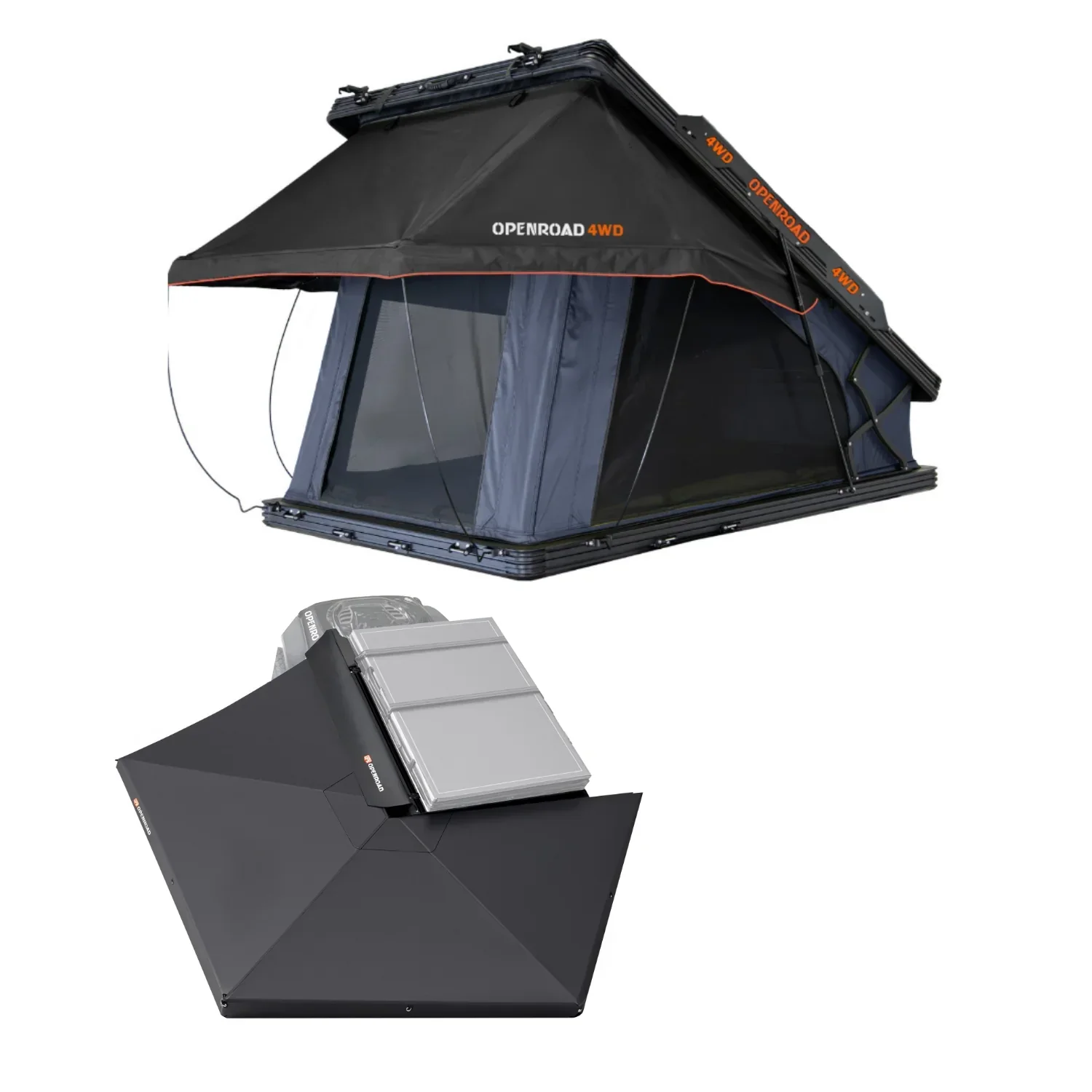 OPENROAD Aluminum Hard Shell Roof Top Tent-PeakRoof LT Series - Image 22