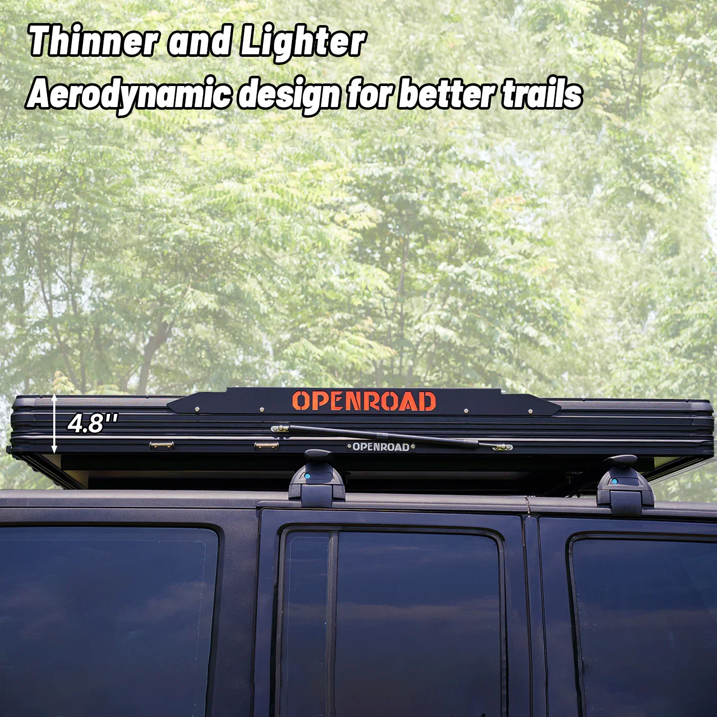 OPENROAD Aluminum Hard Shell Roof Top Tent-PeakRoof LT Series - Image 7