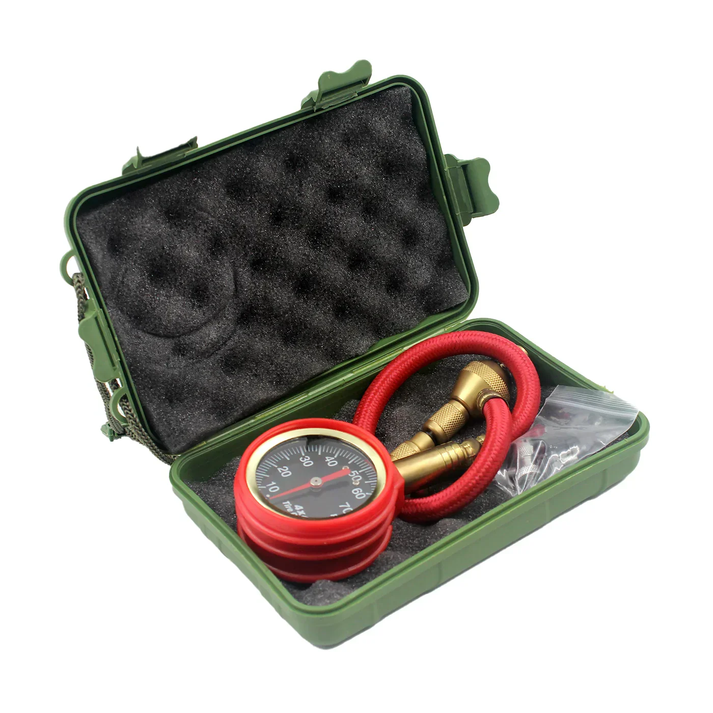 OPENROAD 0-70 PSI Analog Tire Pressure Gauge, 16 inch hose - Image 3