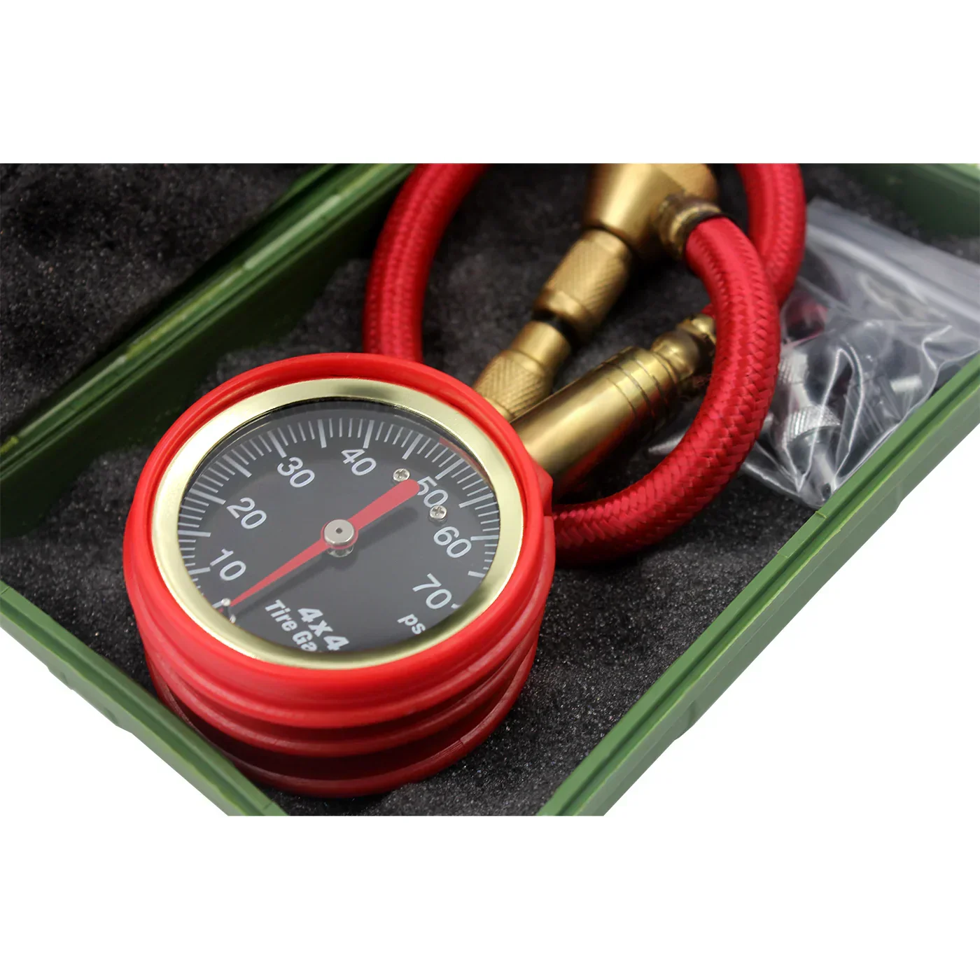 OPENROAD 0-70 PSI Analog Tire Pressure Gauge, 16 inch hose - Image 4
