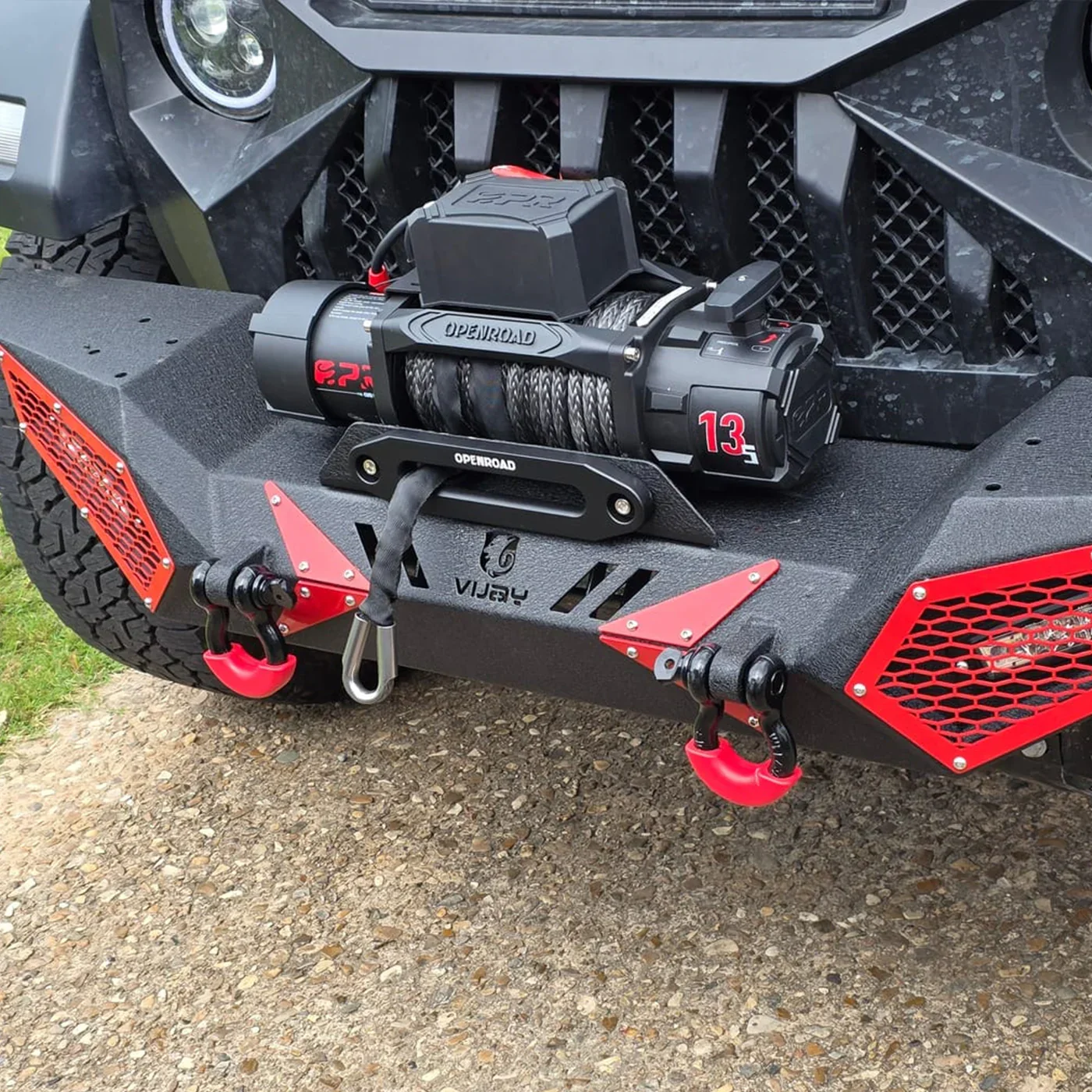 OPENROAD 13,500lbs electric winch with Synthetic Rope - Panther Series 3S - Image 10