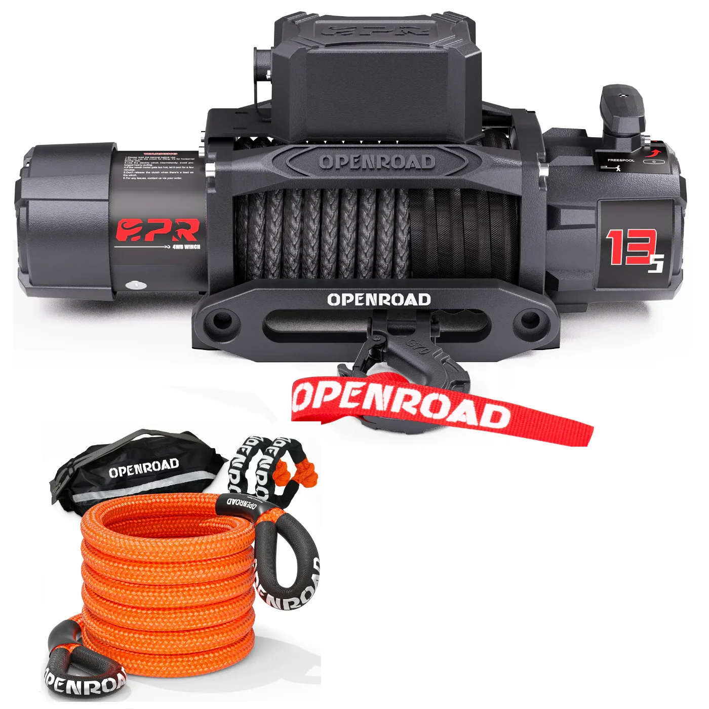 OPENROAD 13,500lbs electric winch with Synthetic Rope - Panther Series 3S - Image 13