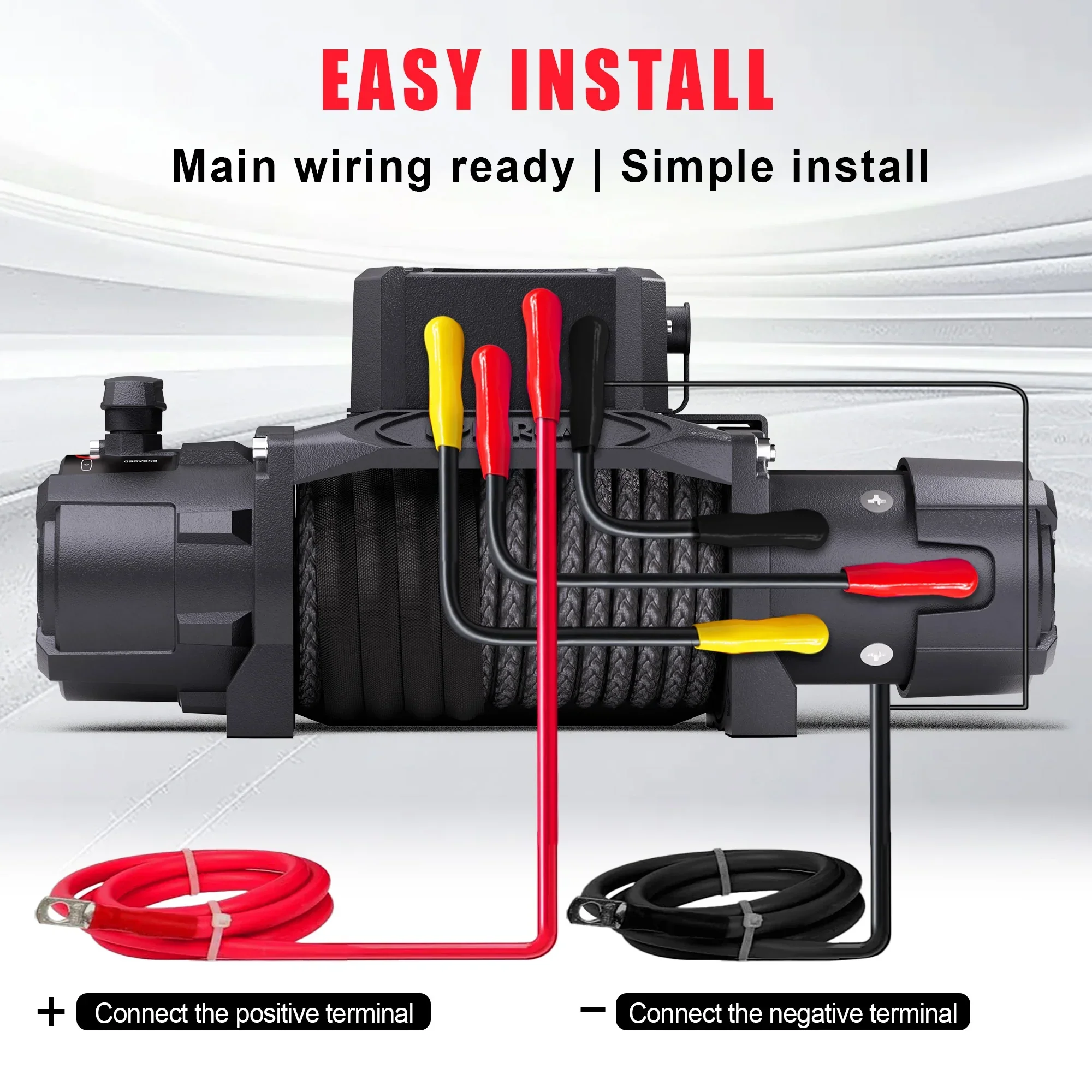 OPENROAD 13,500lbs electric winch with Synthetic Rope - Panther Series 3S - Image 5