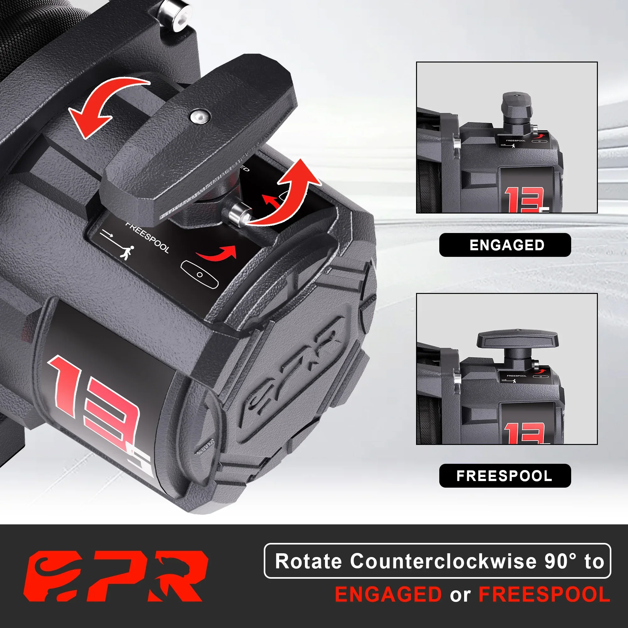 OPENROAD 13,500lbs electric winch with Synthetic Rope - Panther Series 3S - Image 8
