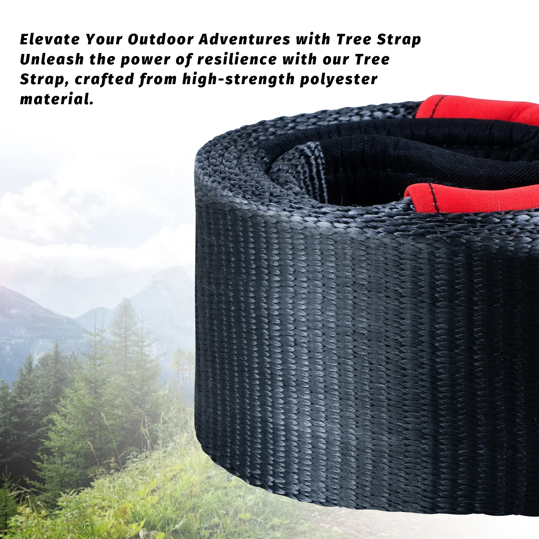 OPENROAD 4''x8' Break Strength 30,000 lbs Tree Saver Strap - Image 6