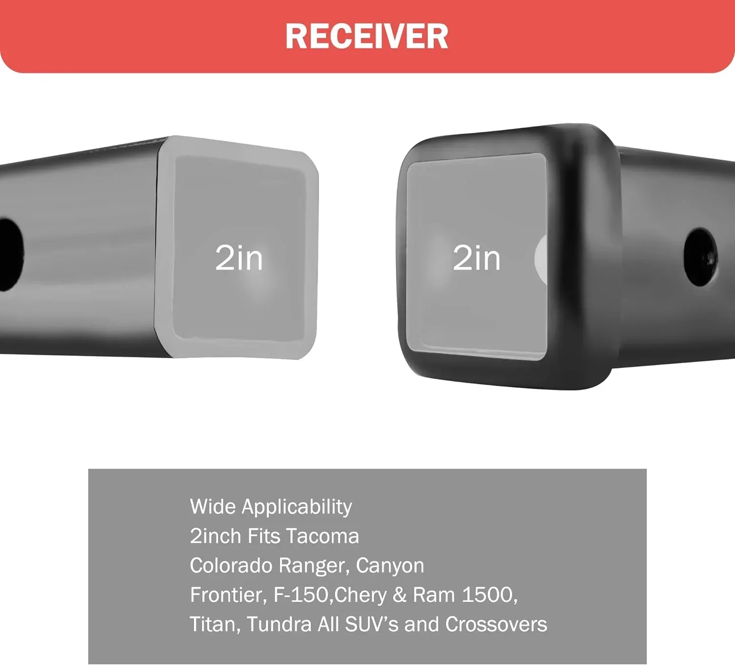 OPENROAD Adjustable Trailer Hitch Ball Mount Fits 2-Inch Receiver - Image 3