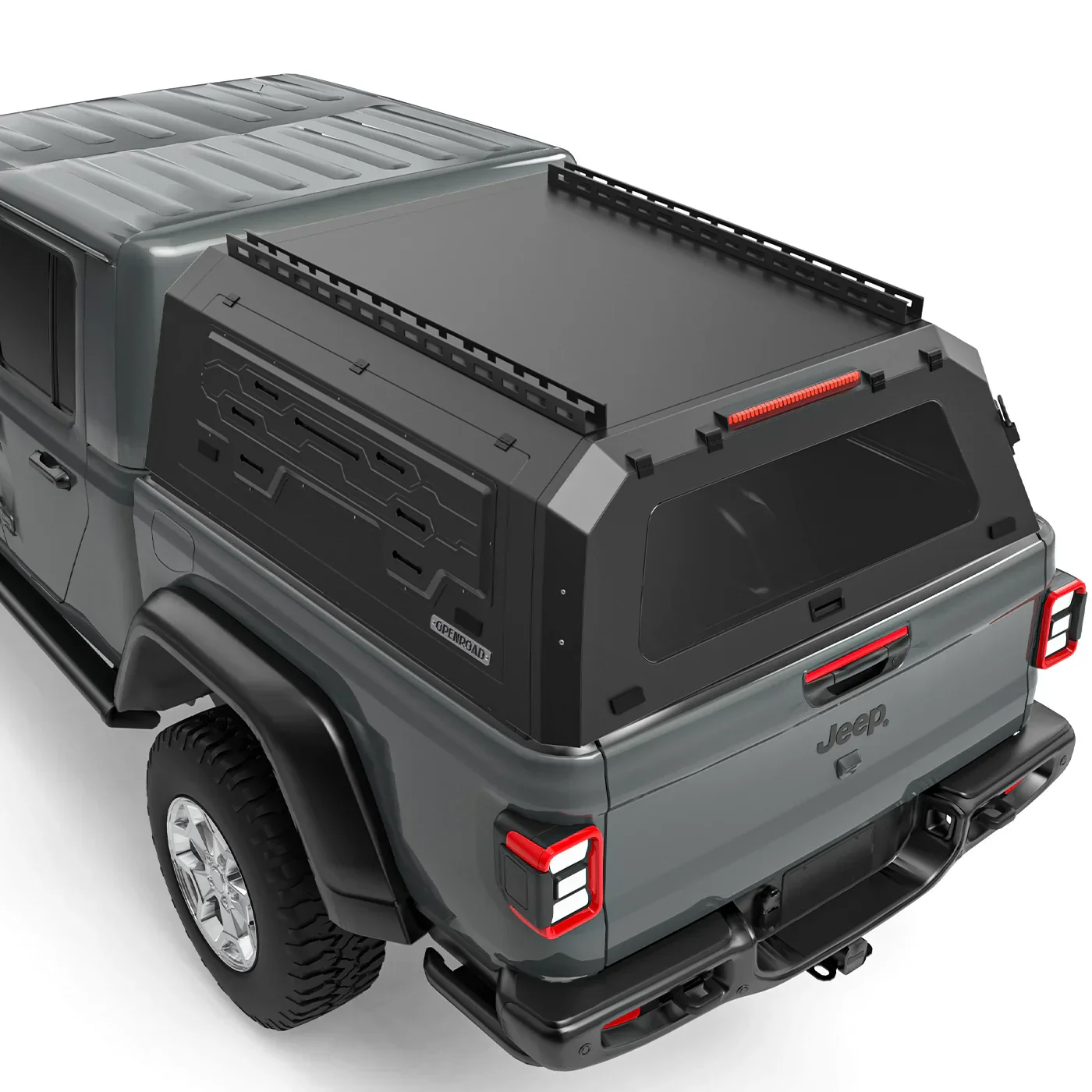 OPENROAD Aluminum Truck Cap with Three-Color Light - Image 4