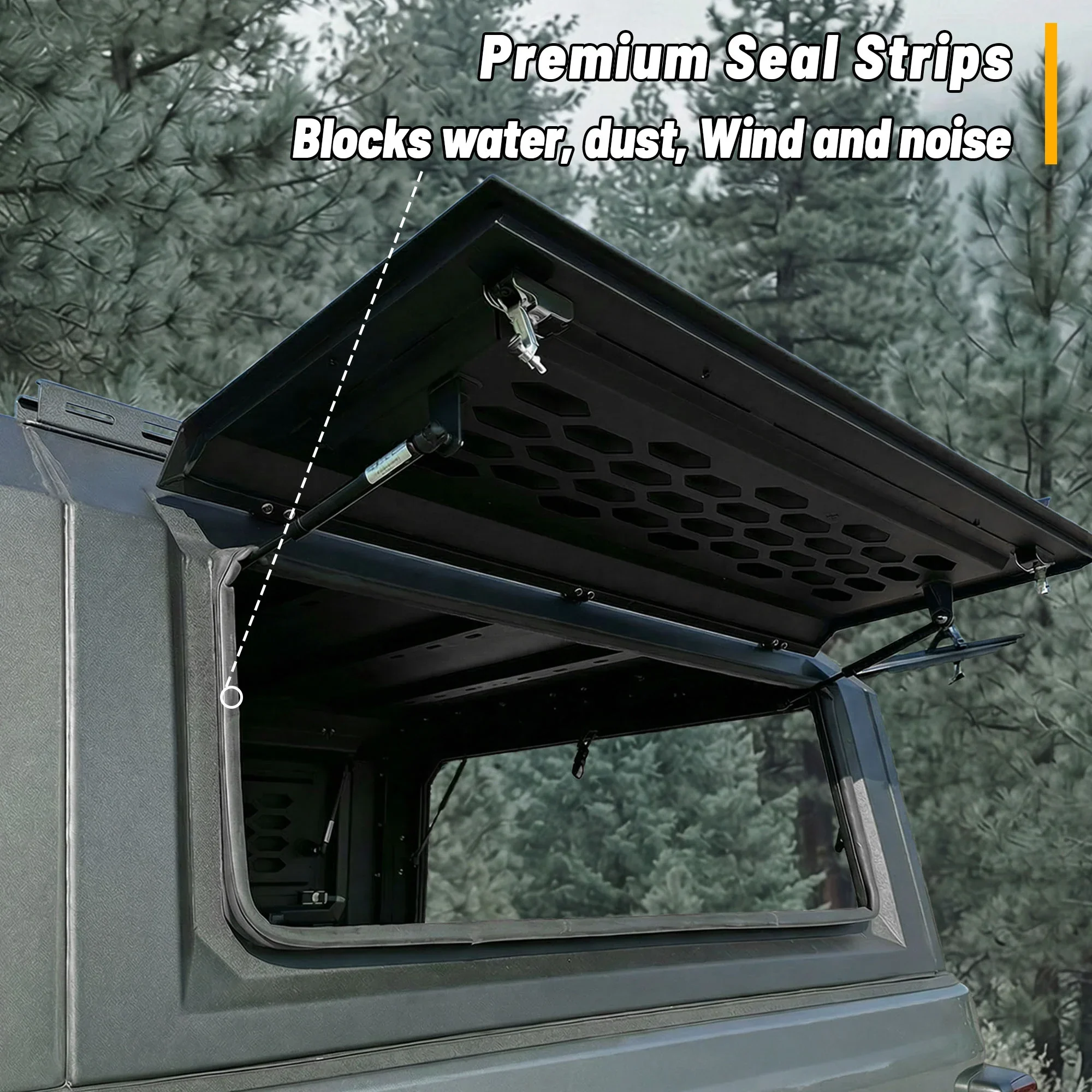 OPENROAD Aluminum Truck Cap with Three-Color Light - Image 14