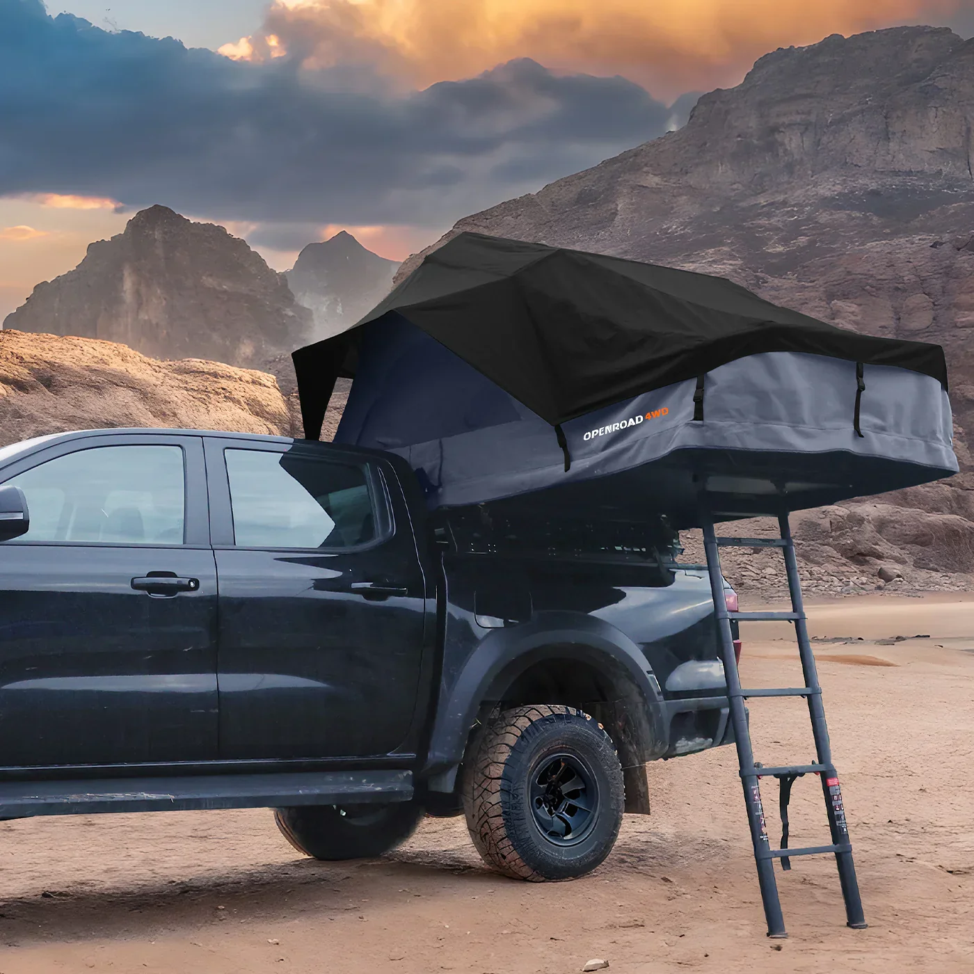 OPENROAD Family Quick-Open Soft Roof Top Tent (4-Person) - Image 18