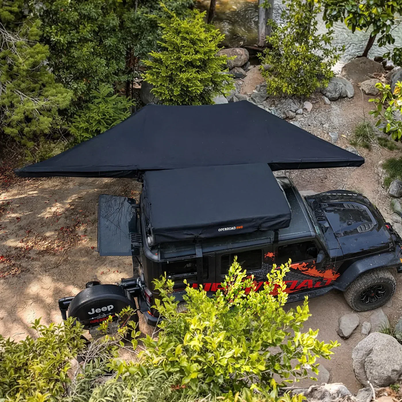 OPENROAD Family Quick-Open Soft Roof Top Tent (4-Person) - Image 4