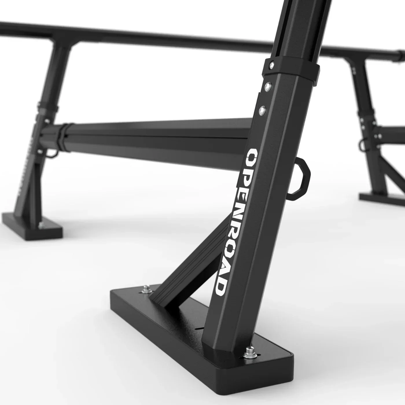OPENROAD Universal Fit Adjustable Bed Rack for Trucks with Aluminum Retractable Tonneau Cover - Image 9
