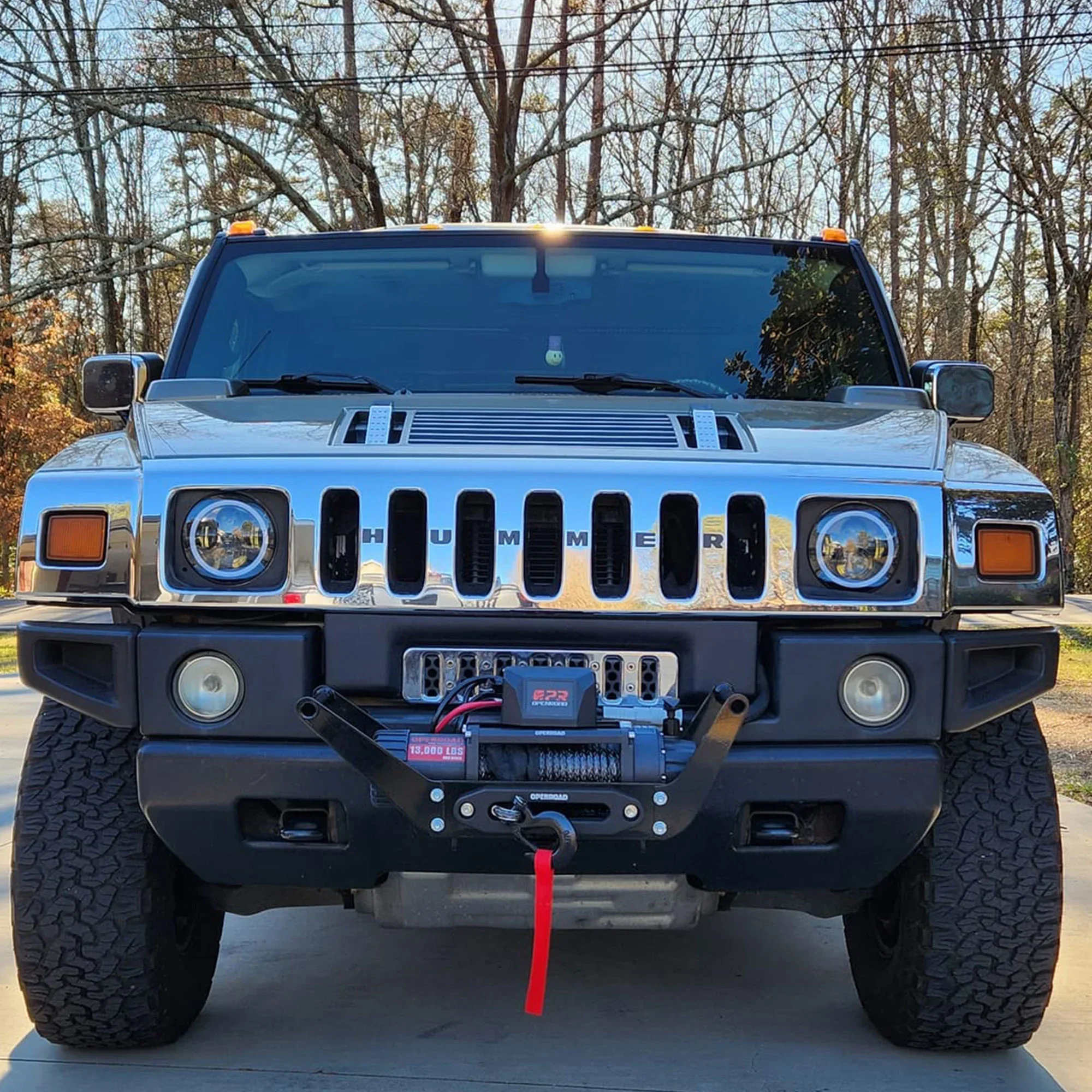 OPENROAD 2 Inches 15,000 lbs Capacity Winch Mount Receiver Hitch Winch Mounting Plate - Image 10