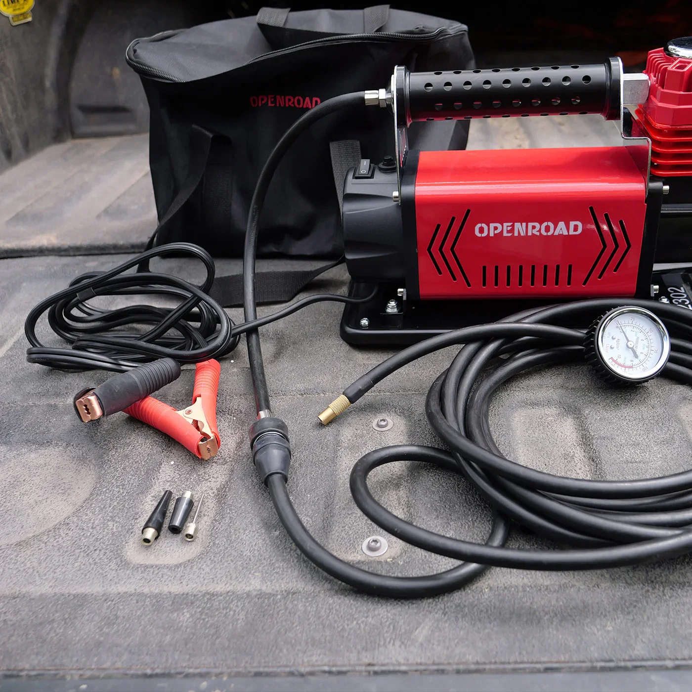 OPENROAD 12V Portable Inflator Air Compressor Heavy Duty, 5.65CFM Truck Tires Inflator, Offroad Air Compressor Kit for Car Tires 150PSI - Image 3